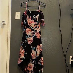 High low floral dress